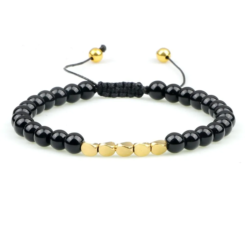 Atrani Black Onyx Beaded Bracelet