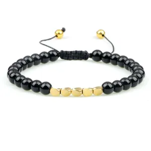 Atrani Black Onyx Beaded Bracelet