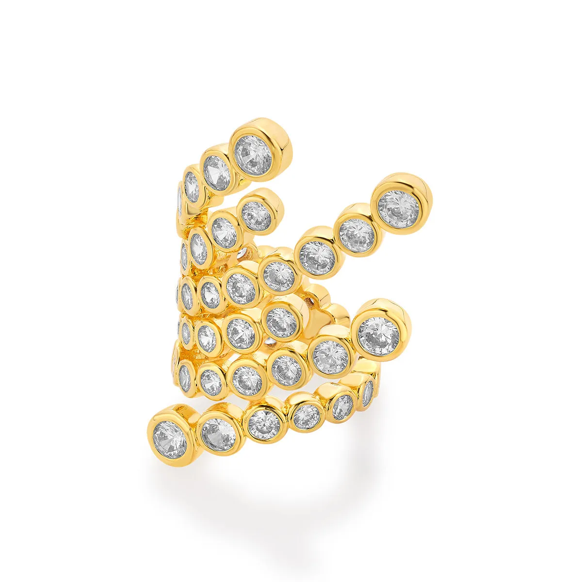 Aura Gold Wrap Cocktail Ring