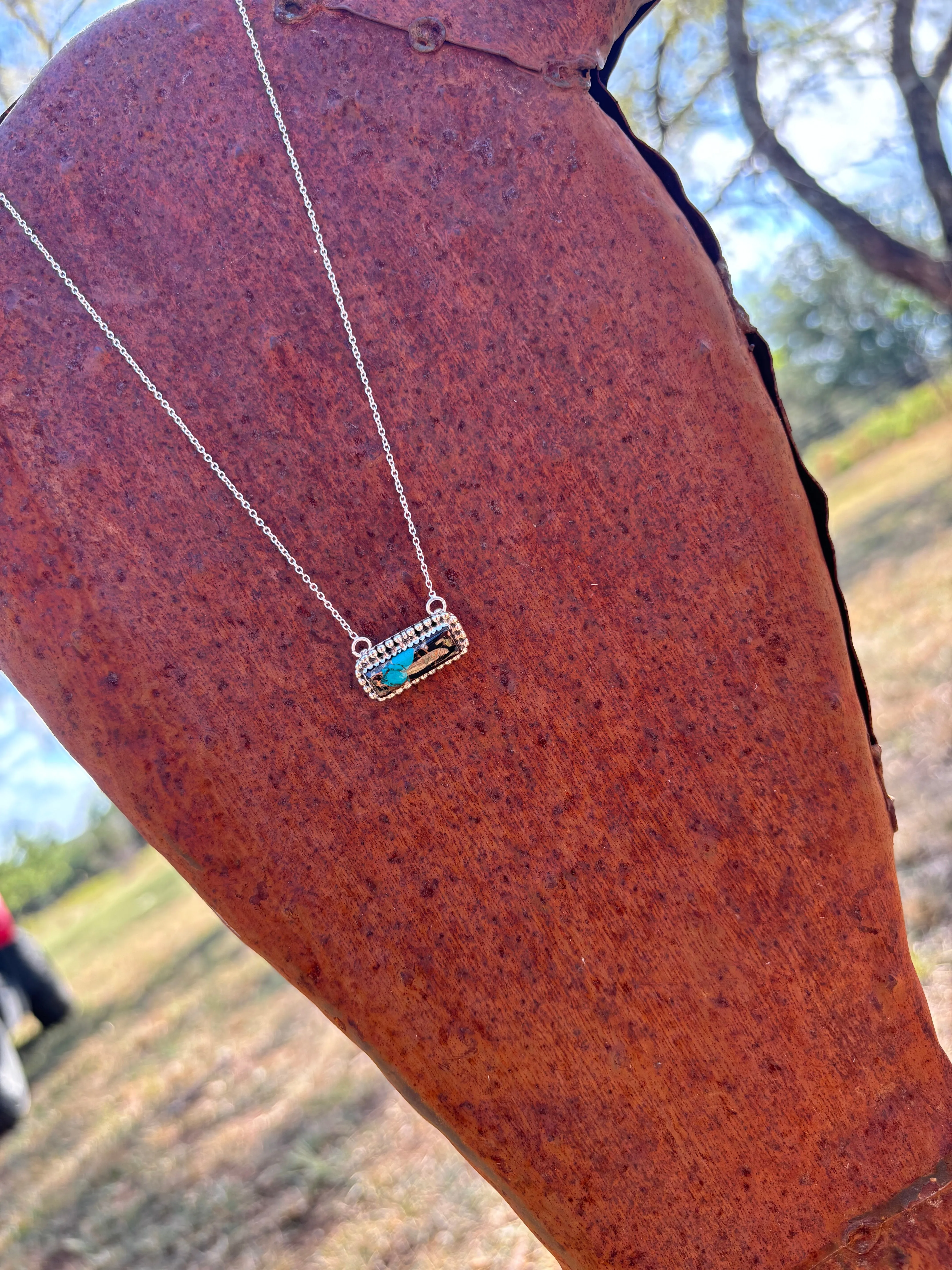 Beaded Bar Necklace
