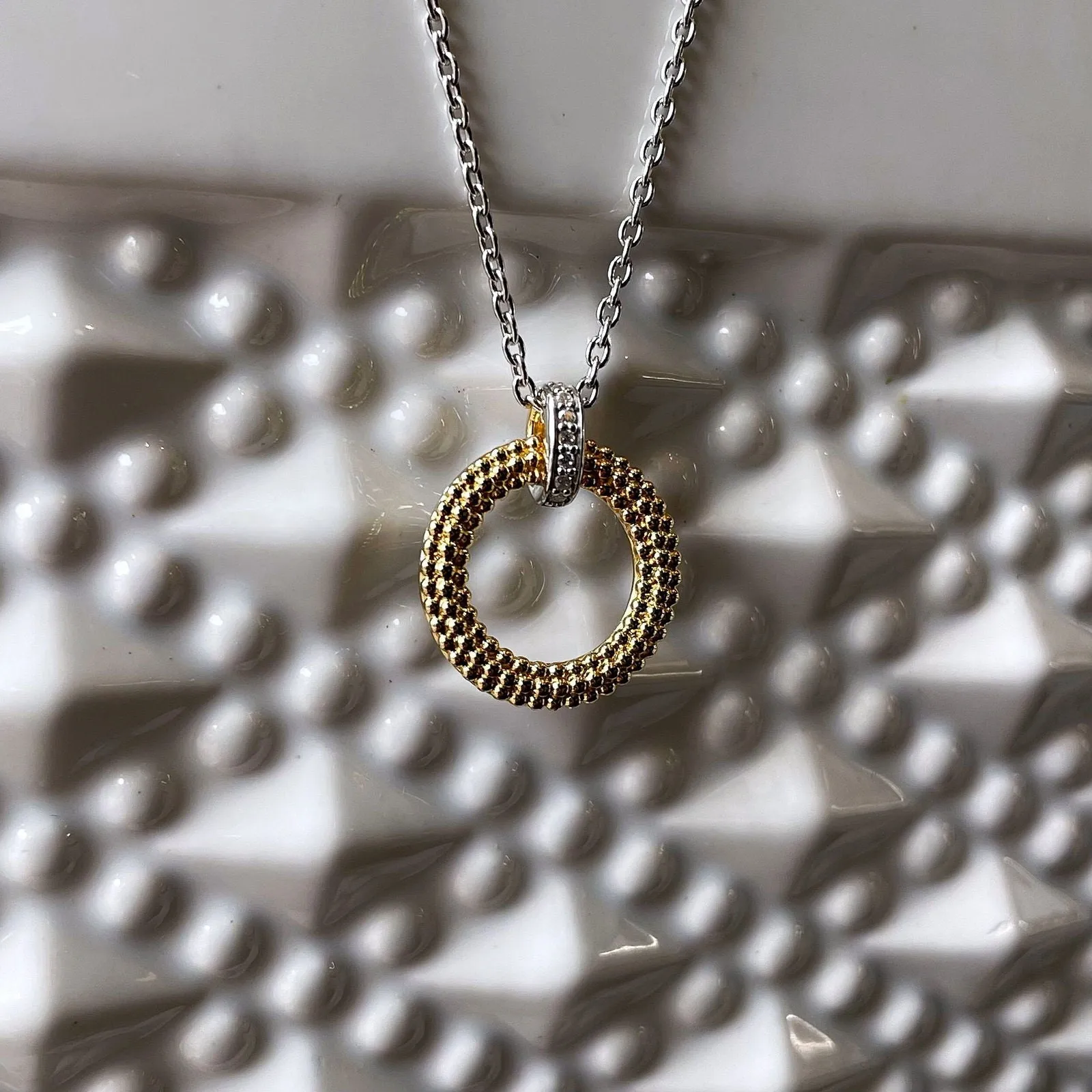 Beaded Circle Necklace