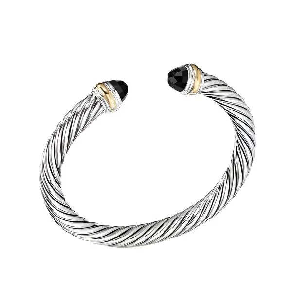 Bracelet with Black Onyx and 14K Gold