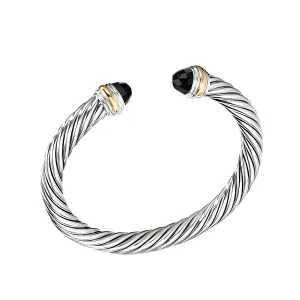 Bracelet with Black Onyx and 14K Gold