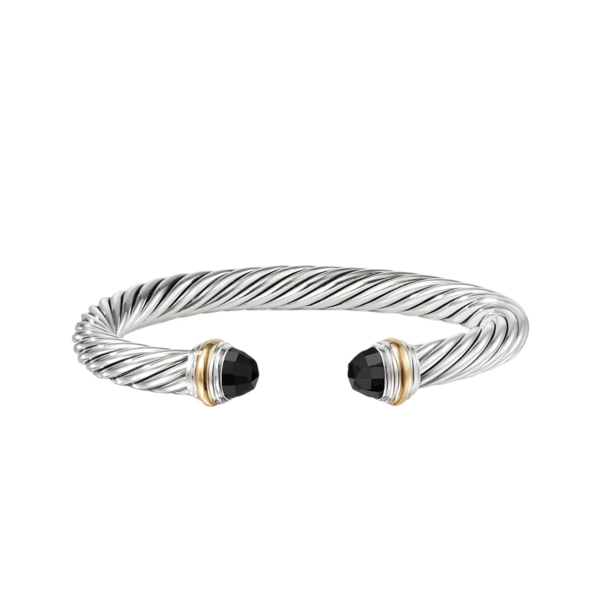 Bracelet with Black Onyx and 14K Gold