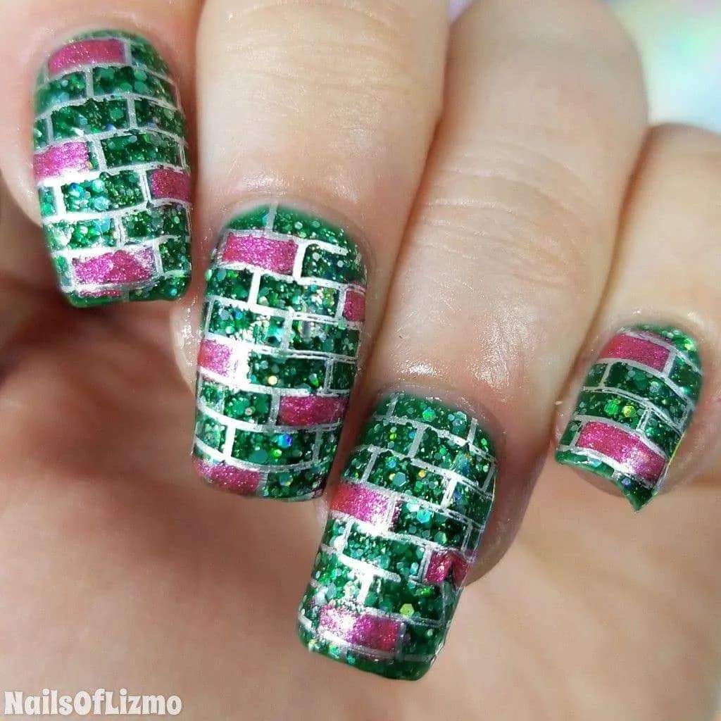 Diamond Glitter Fire Green (063)