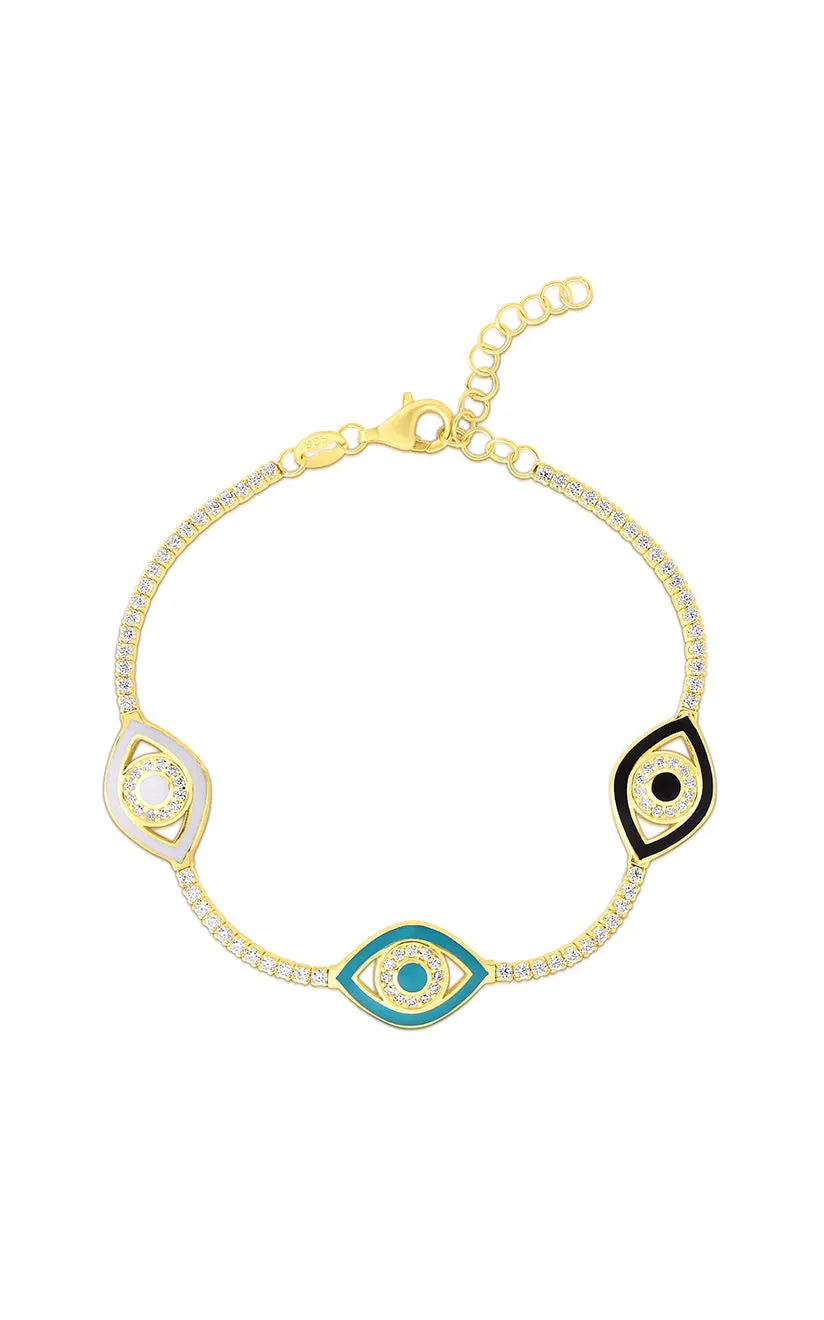 Evil Eye Tennis Bracelet