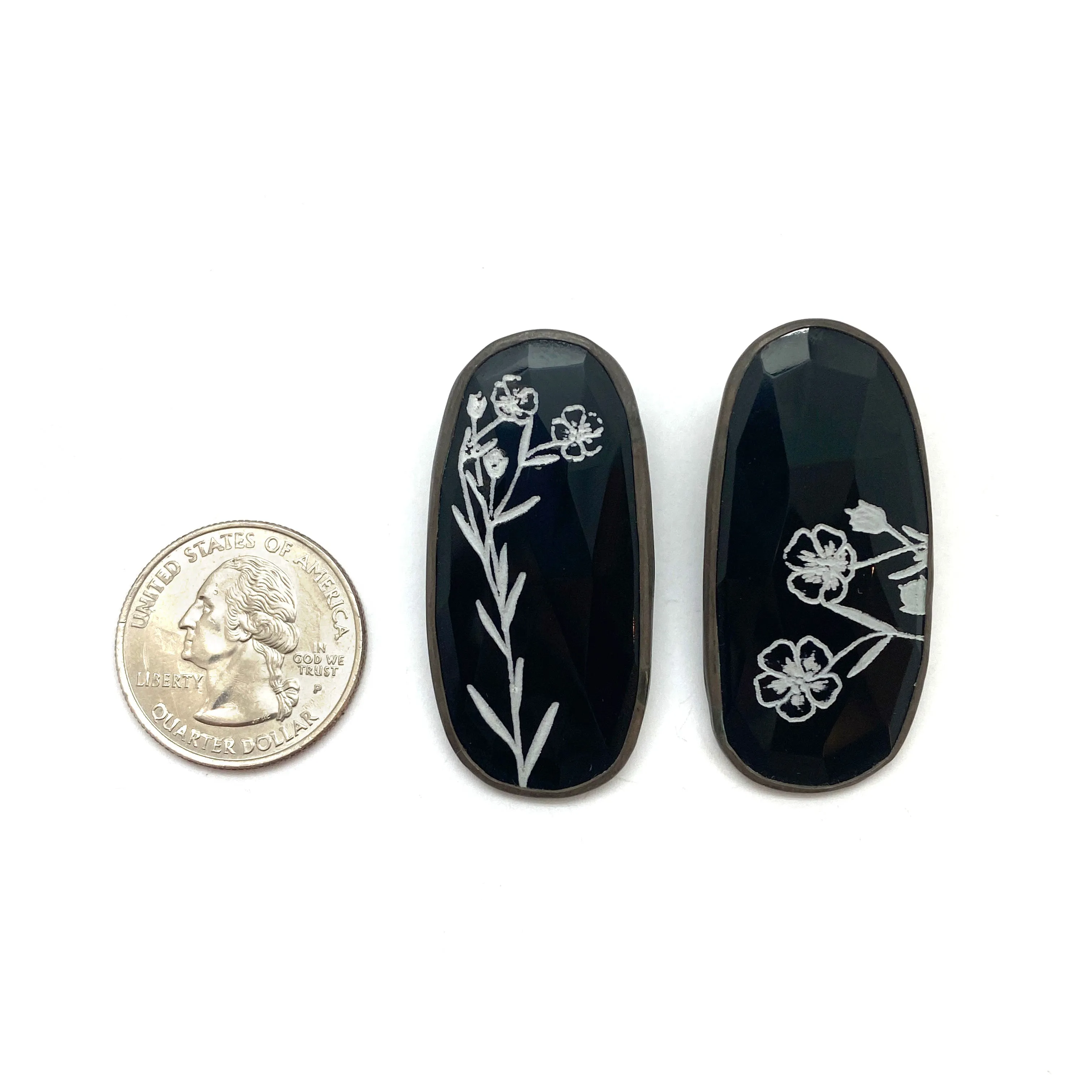 Faceted Floral Earrings