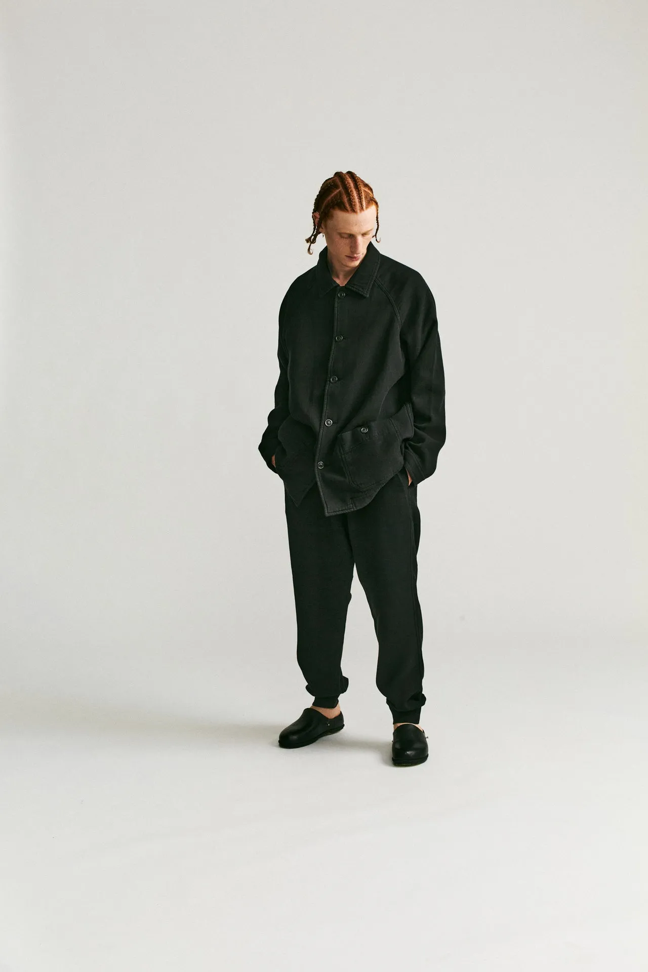 FELIX JACKET - JERSEY WEAVE - ONYX