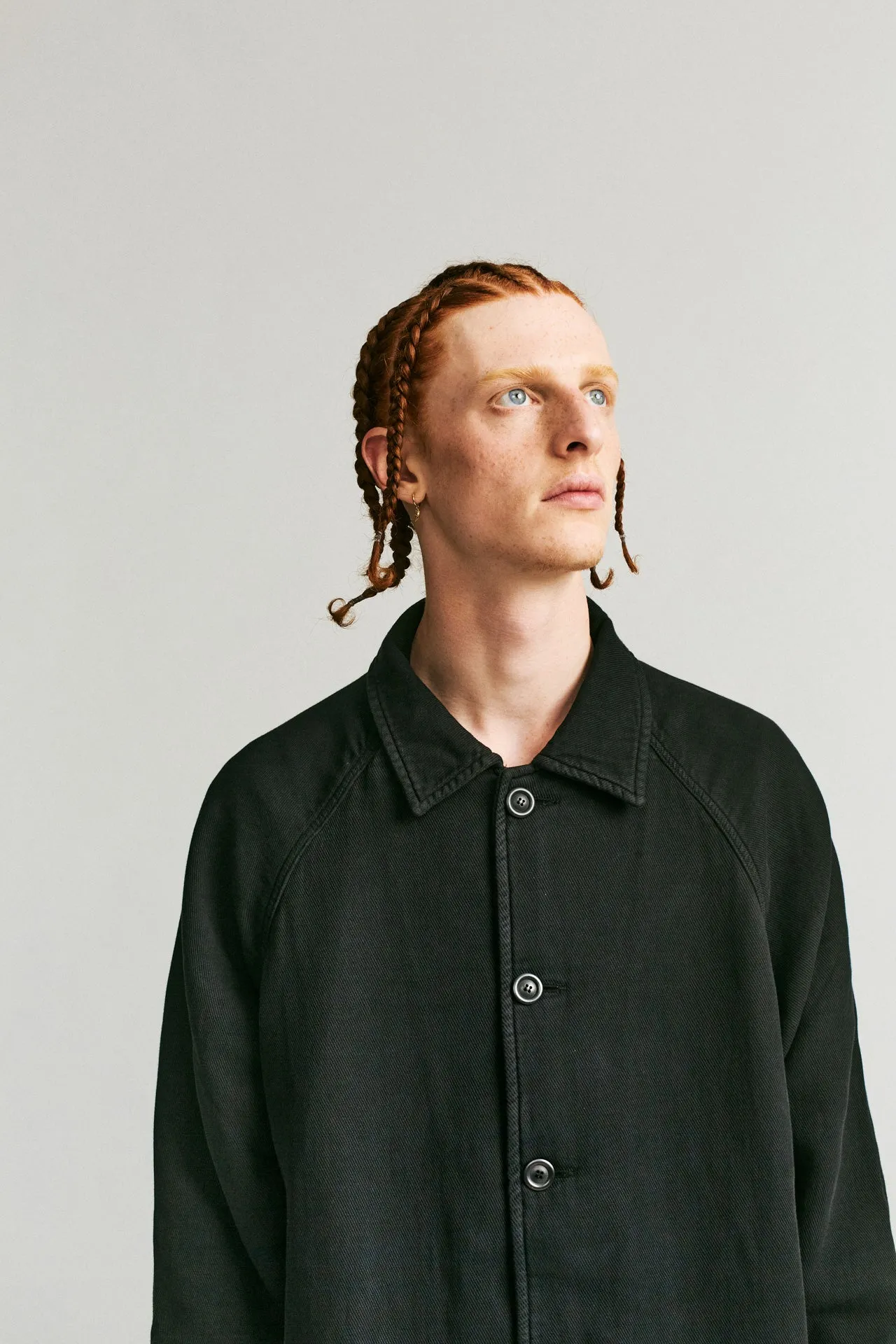 FELIX JACKET - JERSEY WEAVE - ONYX