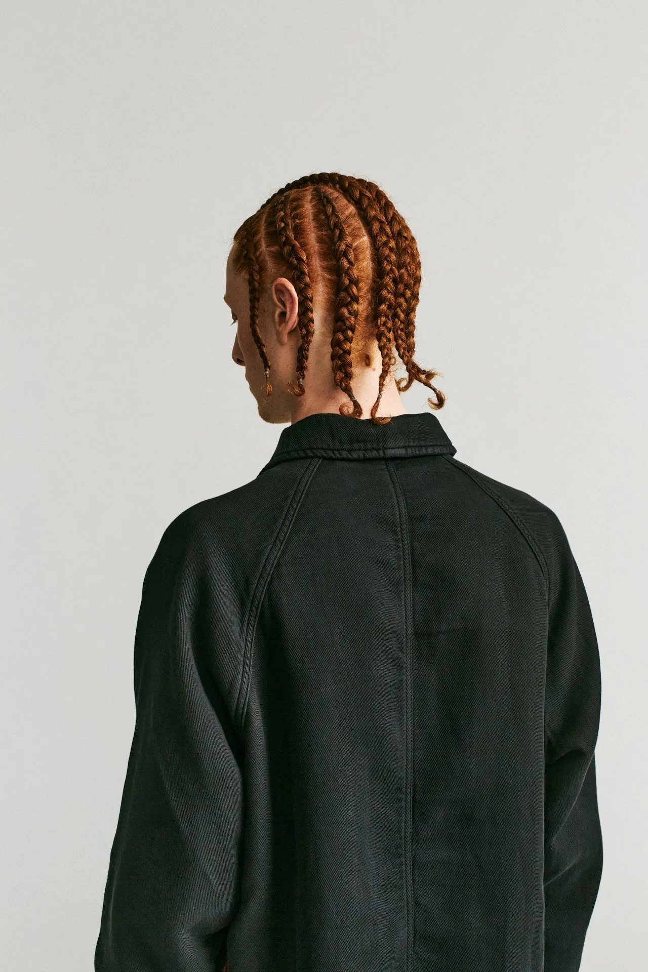 FELIX JACKET - JERSEY WEAVE - ONYX