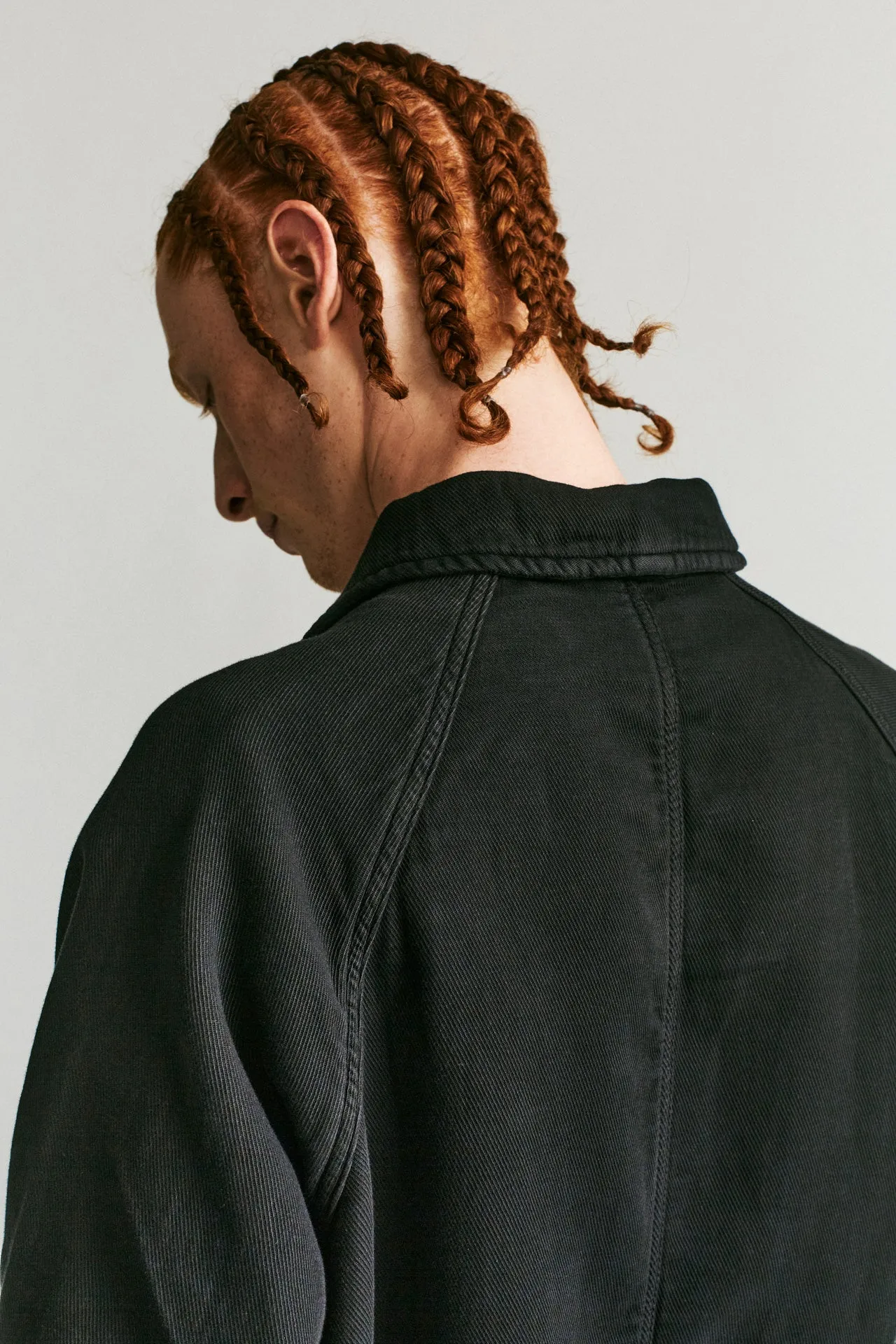 FELIX JACKET - JERSEY WEAVE - ONYX