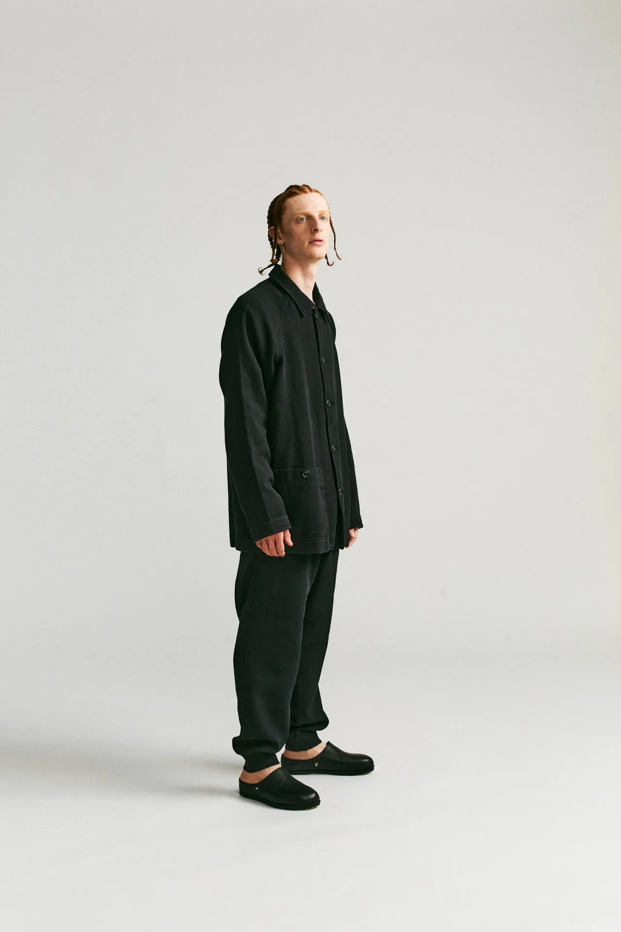 FELIX JACKET - JERSEY WEAVE - ONYX