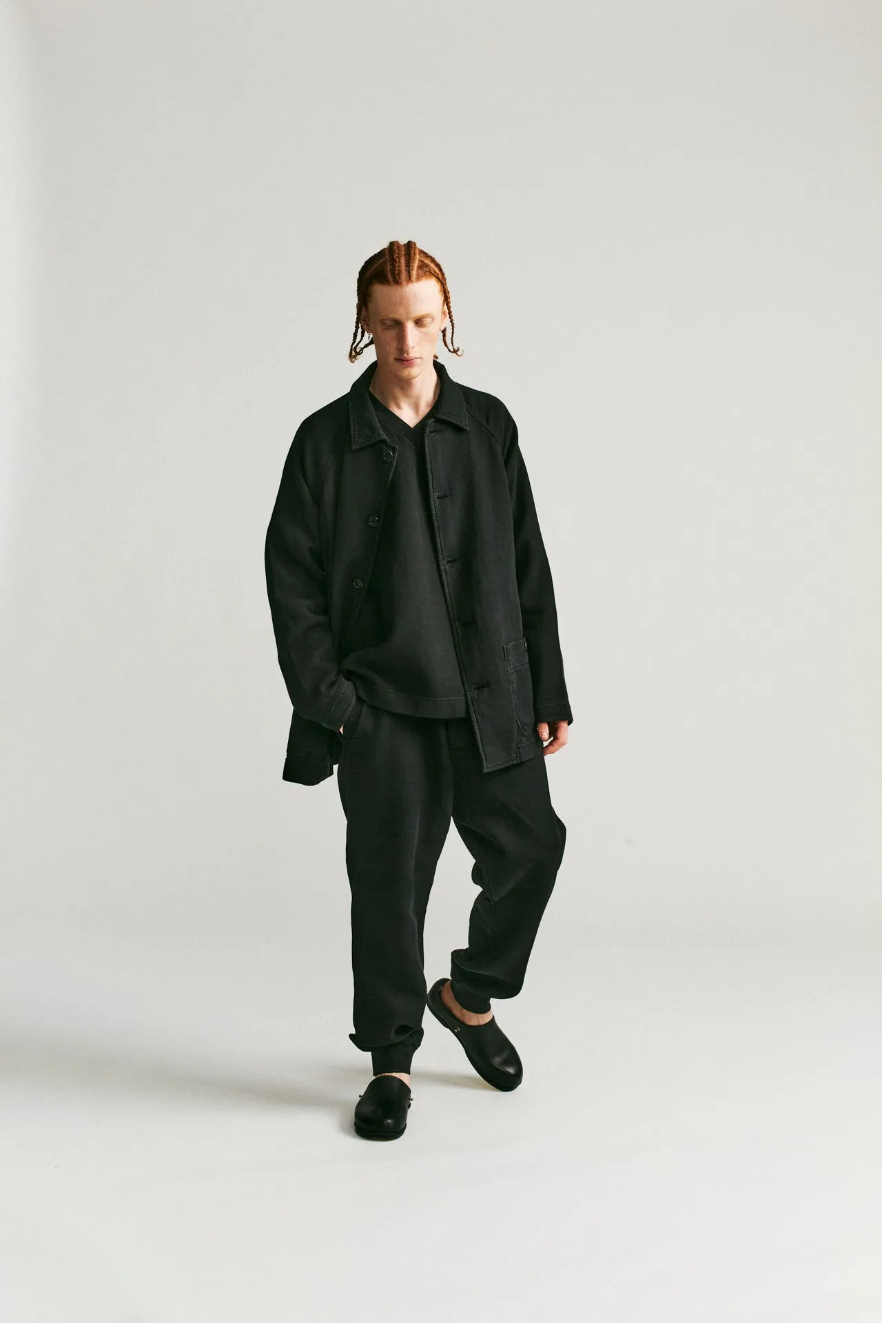 FELIX JACKET - JERSEY WEAVE - ONYX