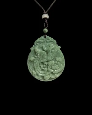 Genuine Natural Dragon Jadeite Necklace