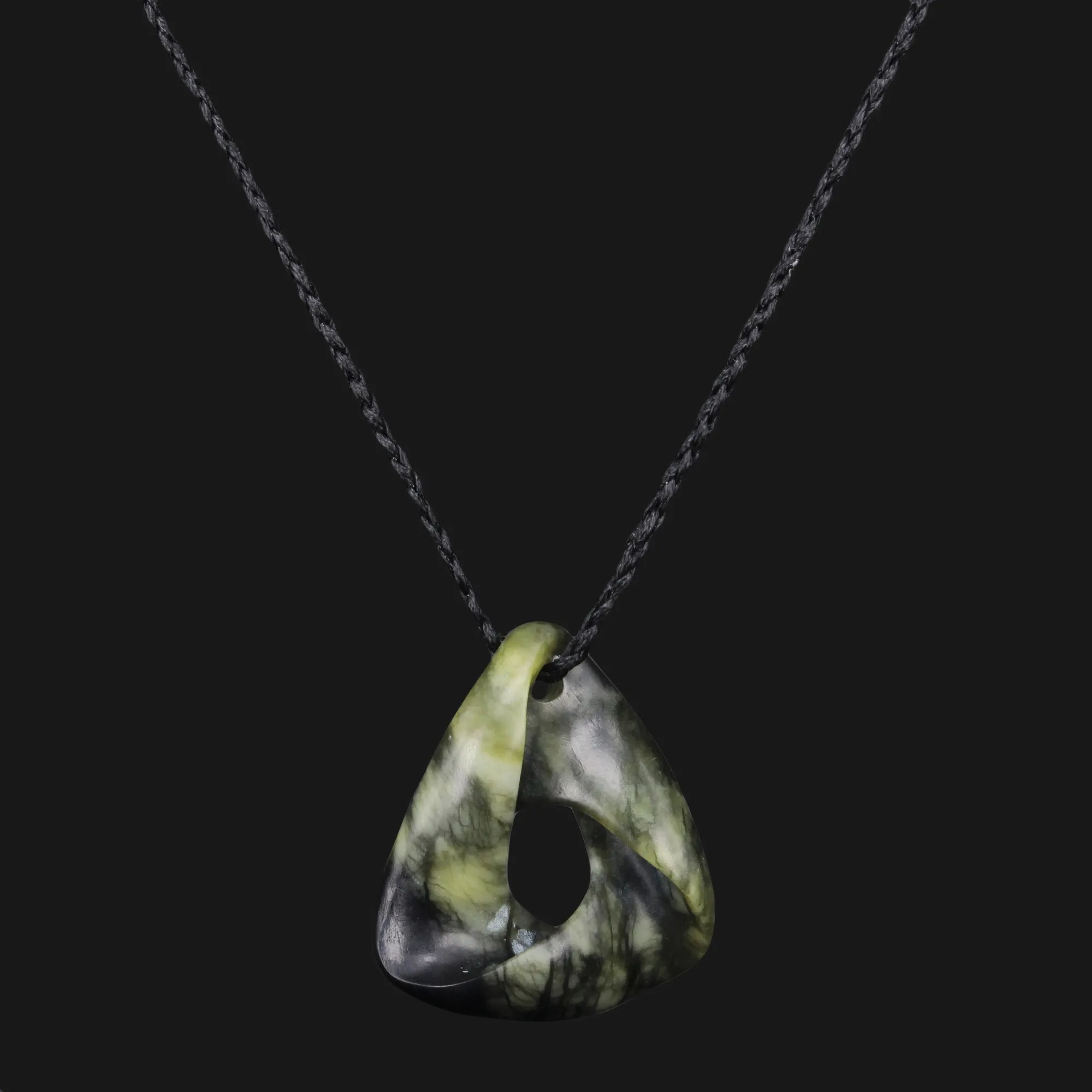 Handmade Green Jade Mobius Necklace Symbol of Eternity and Circle of Life, Unique Geometric Design, Perfect for Expressing Individual Style