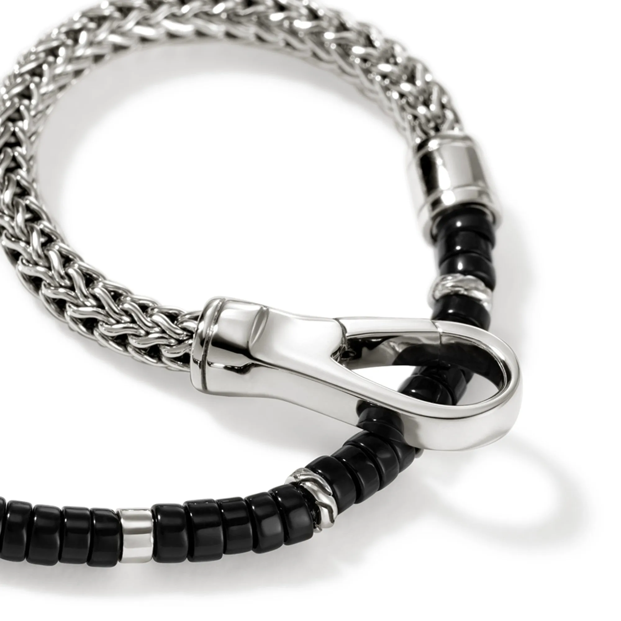 Heishi Chain Bracelet, Silver|BUS9012521BON
