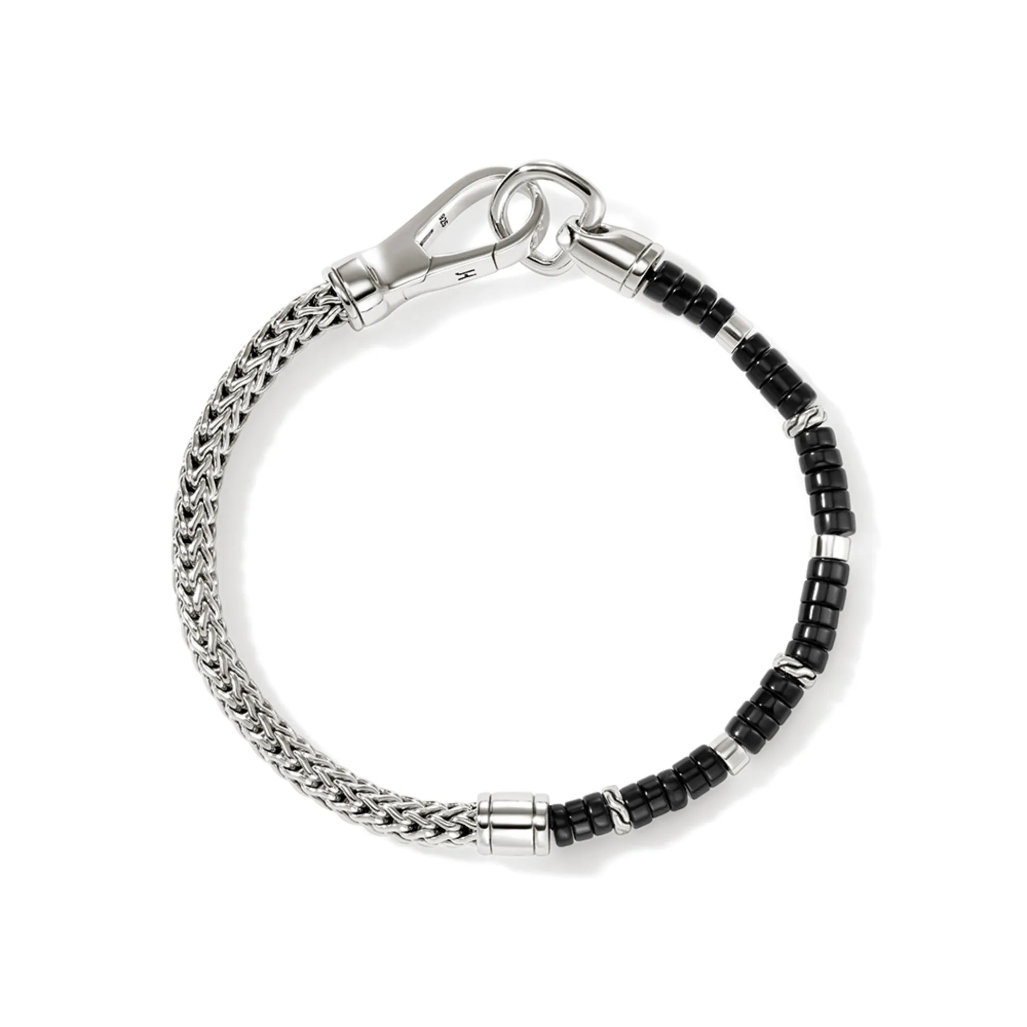 Heishi Chain Bracelet, Silver|BUS9012521BON