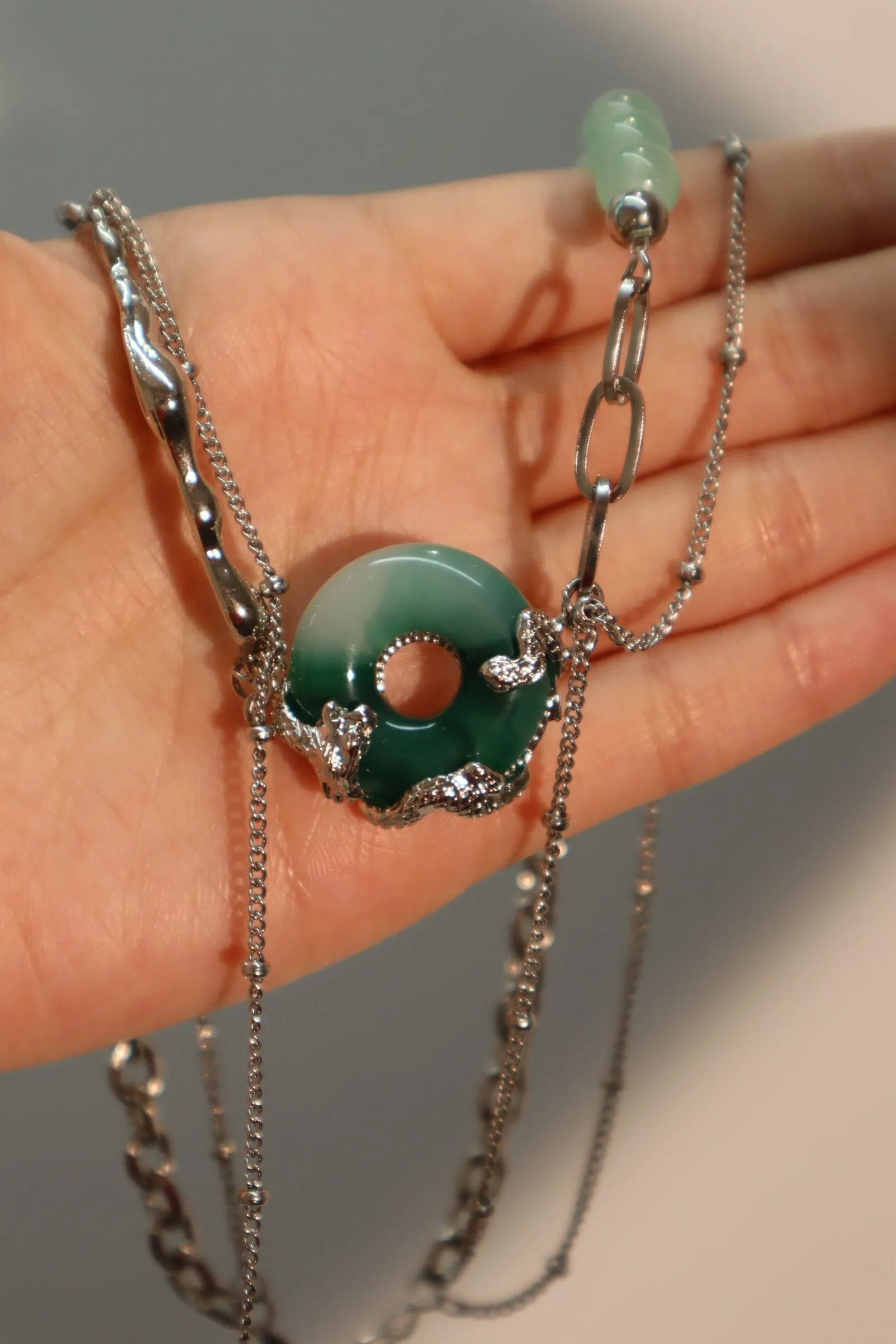 Jade Dragon Chain Necklace