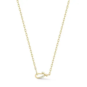 Mini Diamond Lola Charm Holder Necklace