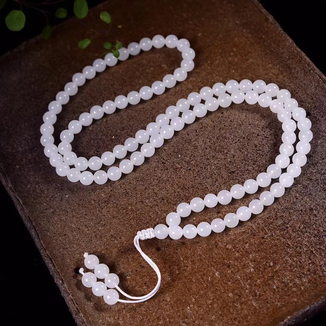 Mutton fat jade necklace
