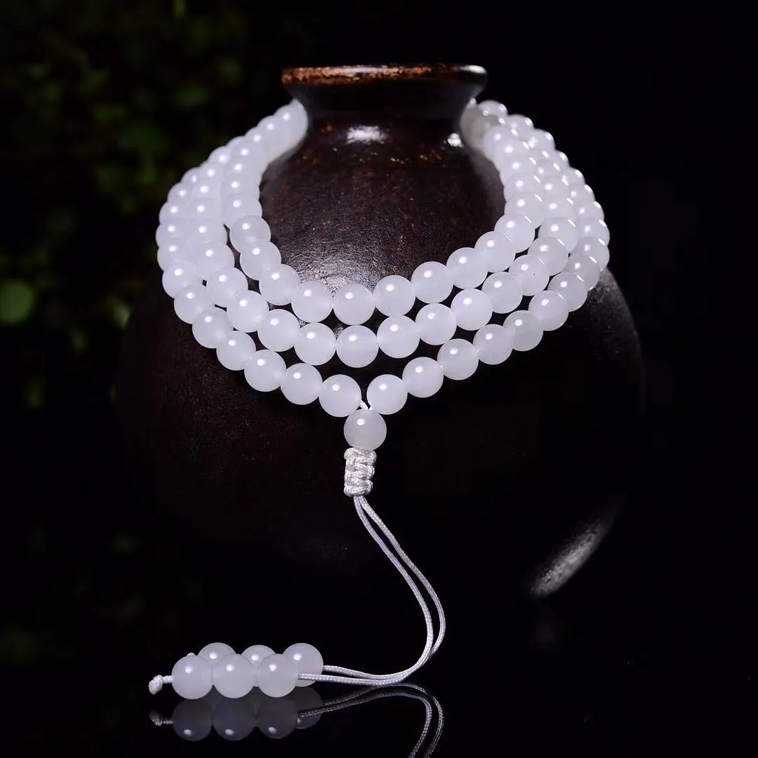 Mutton fat jade necklace