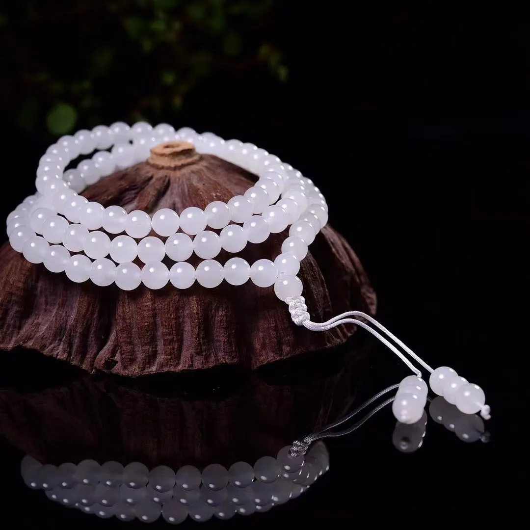 Mutton fat jade necklace