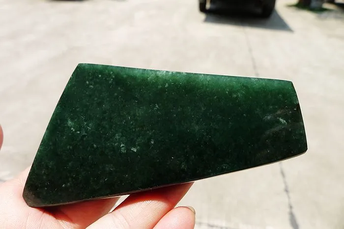 Natural Jade Rough Jadeite Raw (115g,10.6X5.5X0.8cm)