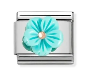 NOMINATION Classic Link Turquoise Flower
