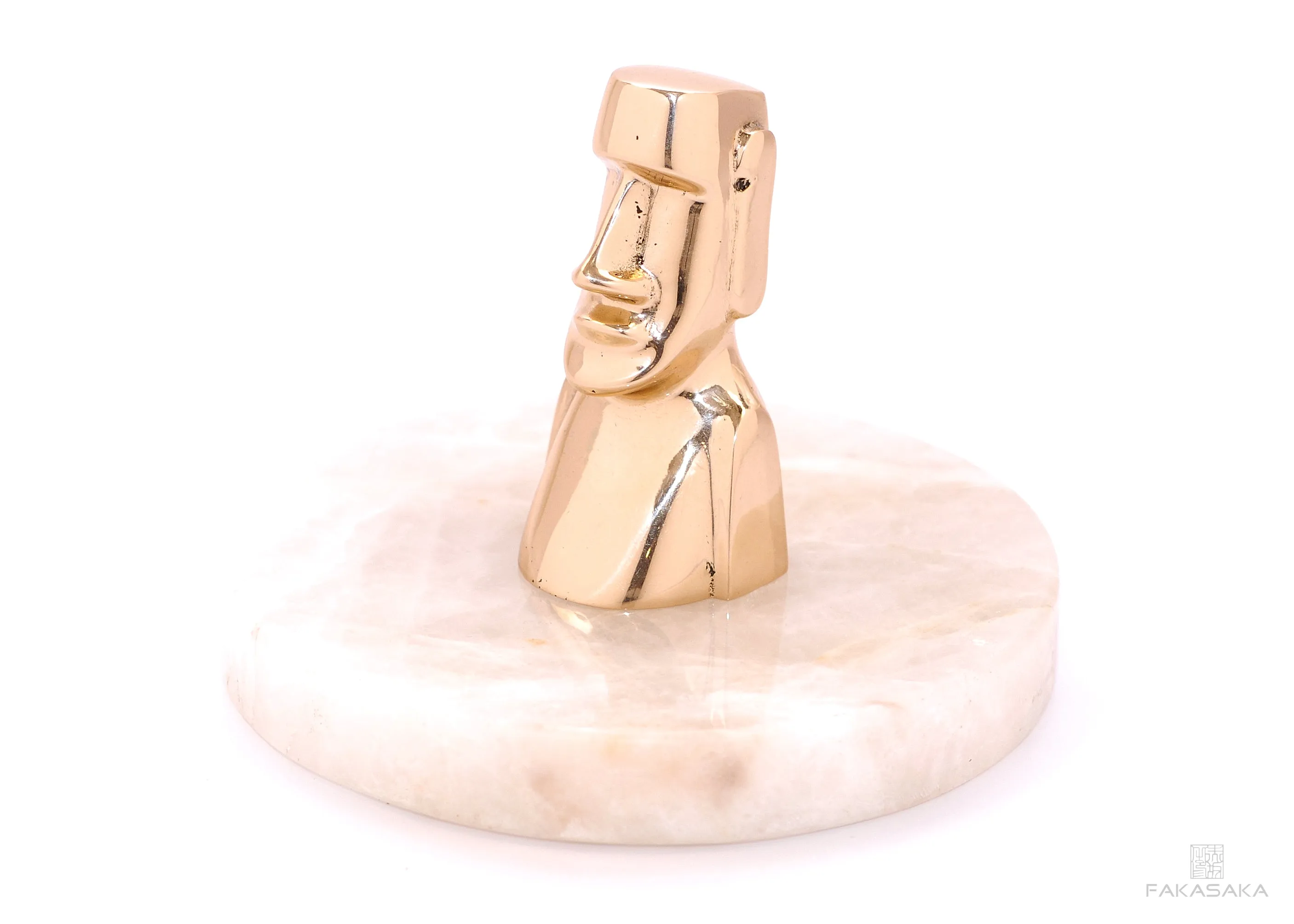 NUI<br><br>SCULPTURE / PAPER WEIGHT / DOOR HOLDER<br><br>POLISHED BRONZE<br>ONYX BASE