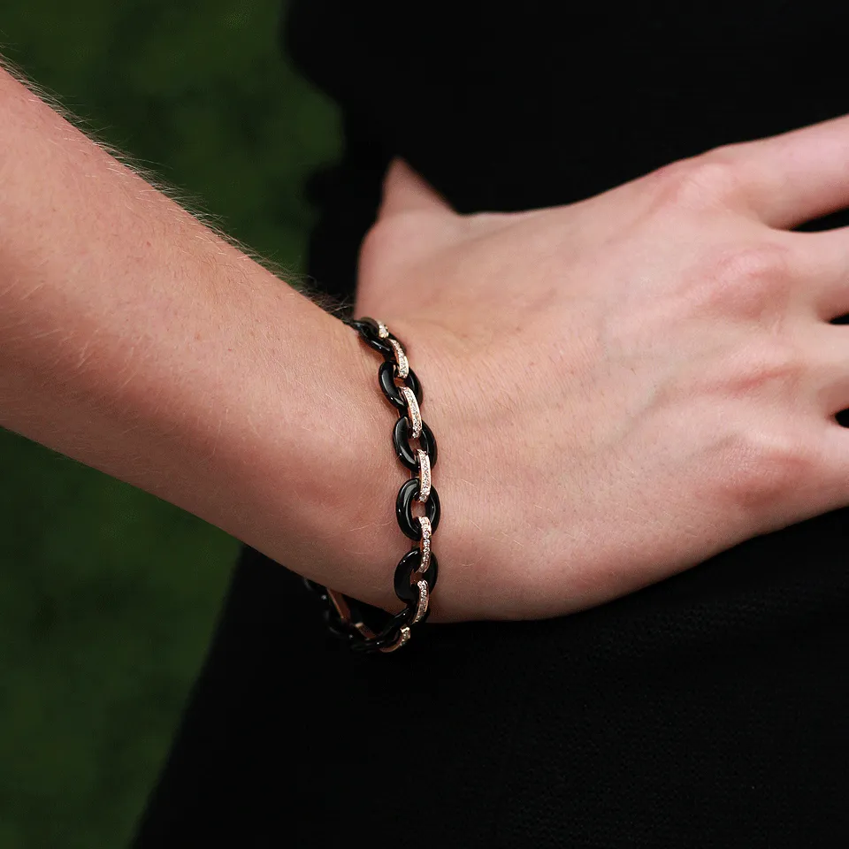 Onyx Link Bracelet