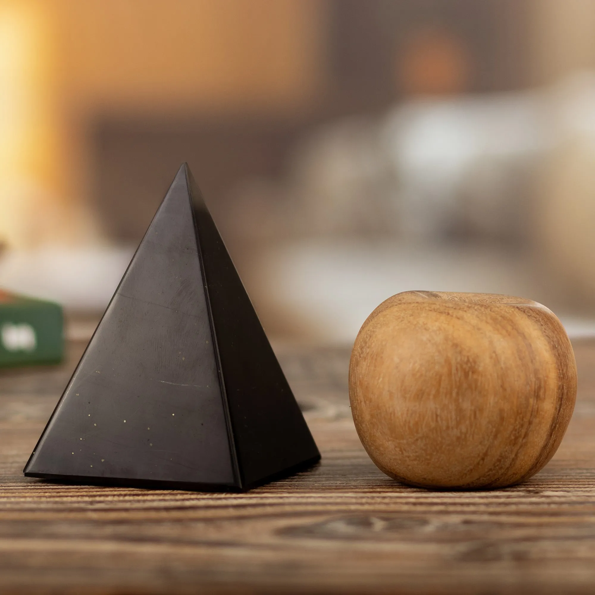 Onyx Pyramid Sculpture Handmade in Peru (Large) - Black Night of Peace | NOVICA