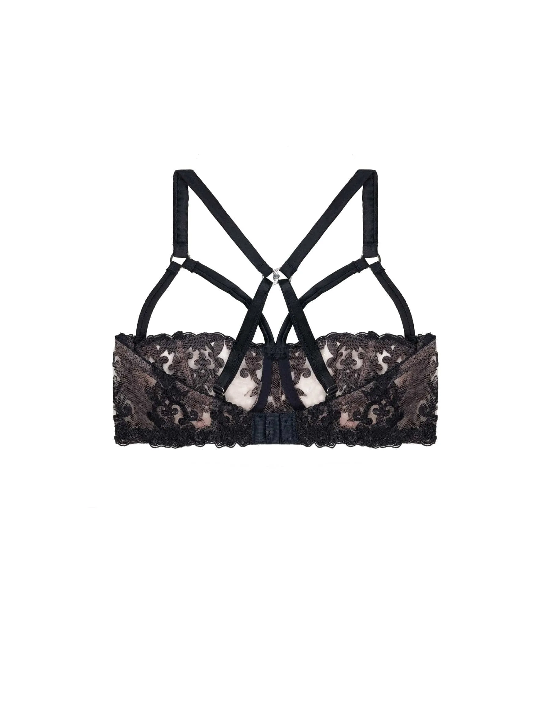 Onyx Strap Balcony Bra