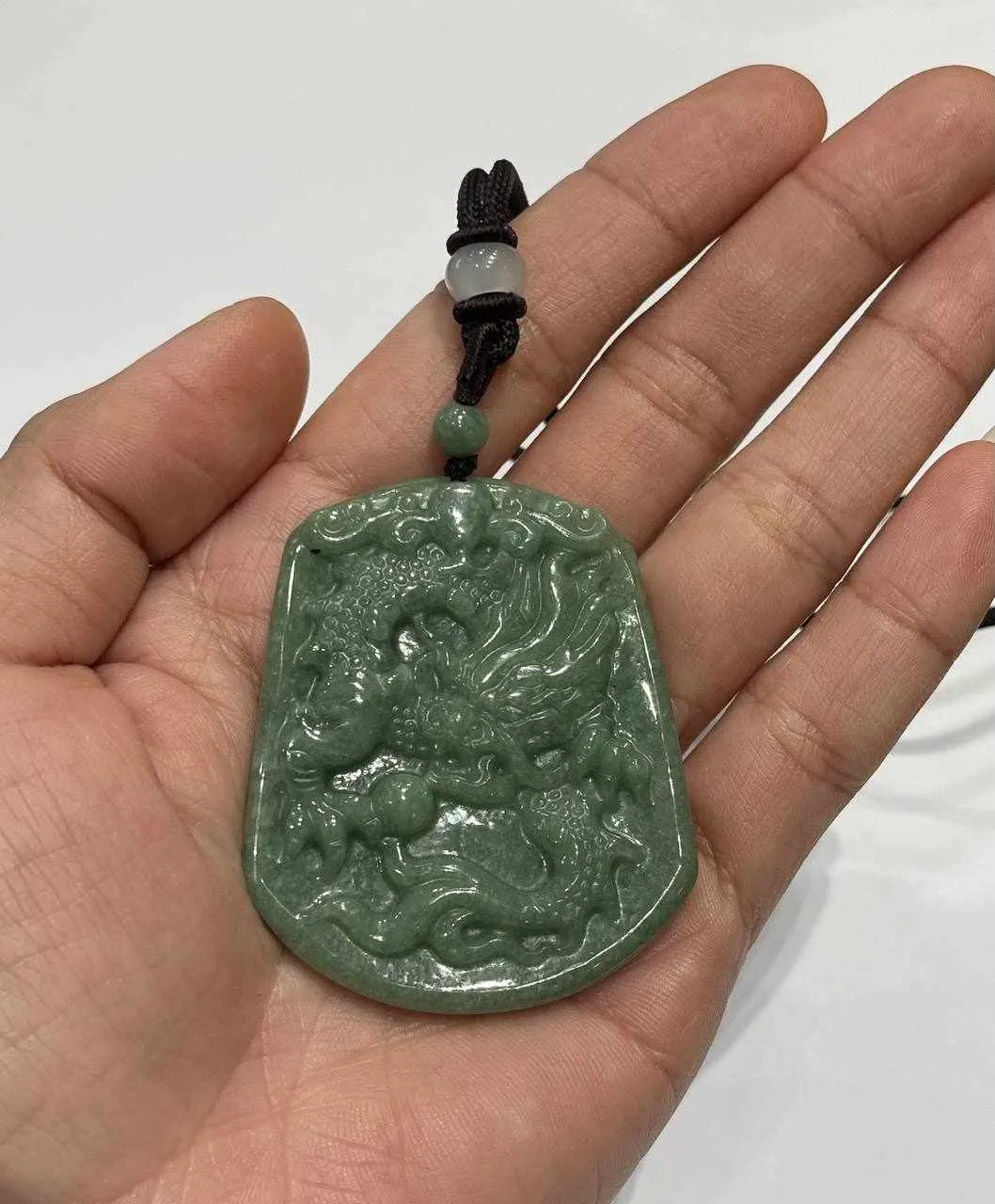 THE VAULT | Natural Jadeite Myanmar Dragon Necklace