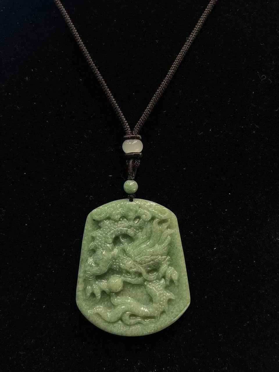 THE VAULT | Natural Jadeite Myanmar Dragon Necklace