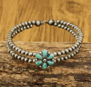 Turquoise Flower Bracelet