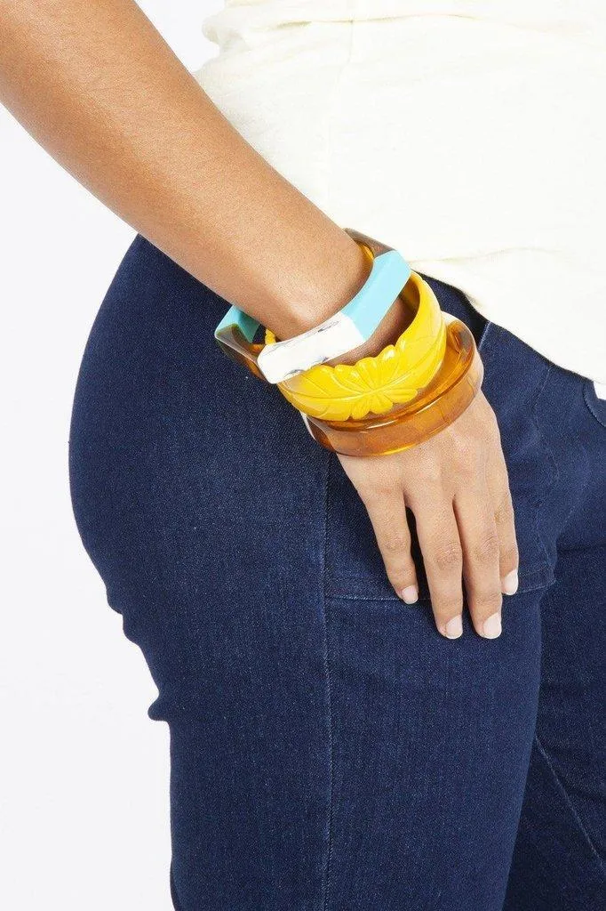 Turquoise Hexagon Bangle